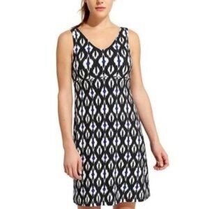Athleta Dress Extra Extra Small Black Ikat Santorini Jersey Boho Athleisure